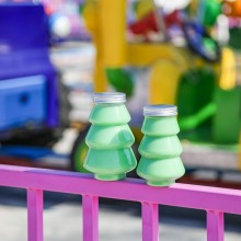 Manufacturer Disposable Christmas Tree Shape PET Bottles 500ml - PET Beverage Takeaway Bottles for Drinks