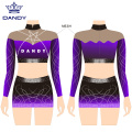 Sublimierte Crop Top Cheer Uniformen