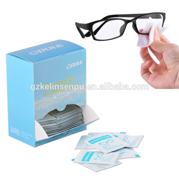 Anti bacterial Cleaning wipes eyeglass Disposal eyeglass cleaning wipe eyewear cleaner