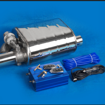 Universal Car Sound Whistle Muffler Exhaust Pipe with 304 Stainless Steel Variable Sound Vacuum Valves