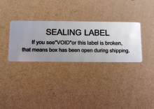 Custom security void tamper proof sticker