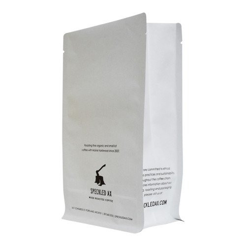 Многоразовый грубый матовый белый крафт-бумага кофейных мешков Торонто