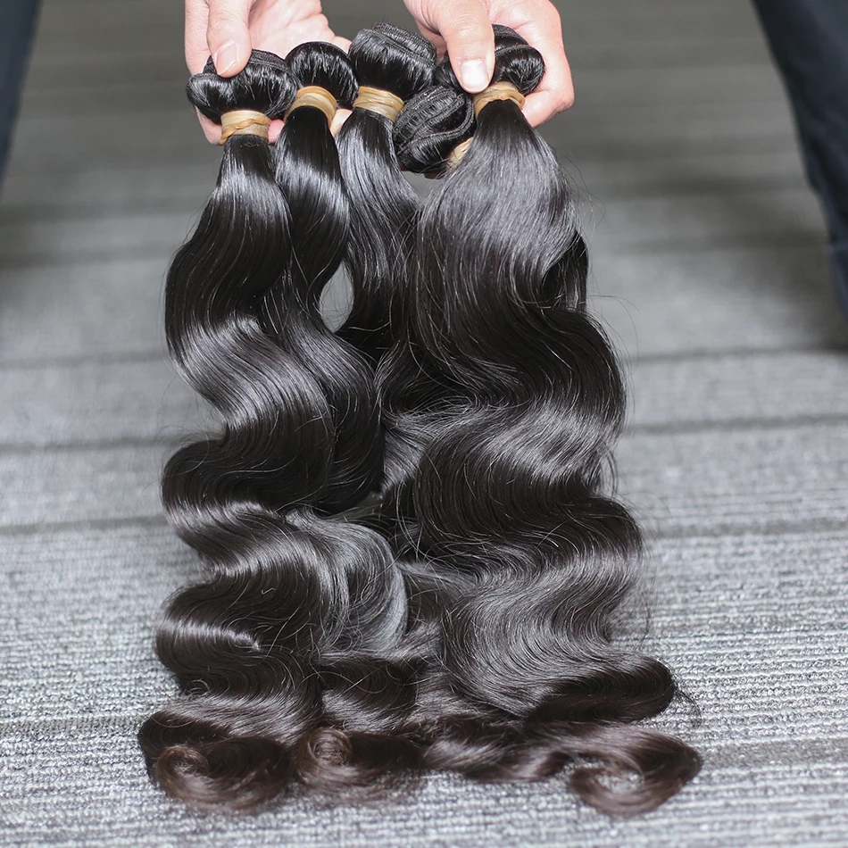 12a super double drown brazilian virgin hair straight hair clip in human hair extensions