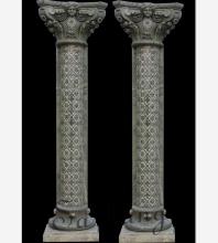 Luxury Classic Advanced Green European Style Marble Roman Column