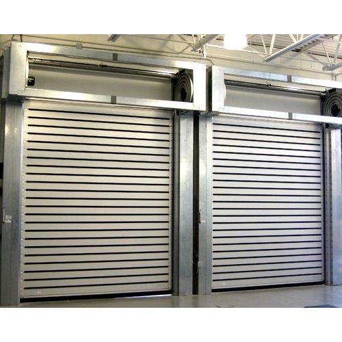 Aluminum spiral roller metal door