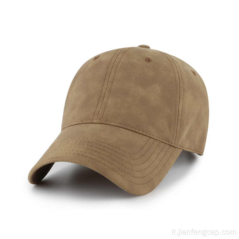 Cappello da baseball da esterno in finta pelle