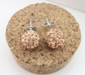 Shamballa colorés en gros boules Stud boucles d’oreilles pour les femmes