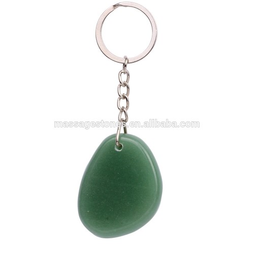 Factory Price Natural Stone Key Chain, Customized Key Ring