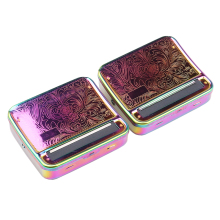 New product spot 70mm colorful color manual metal cigarette maker cigarette case