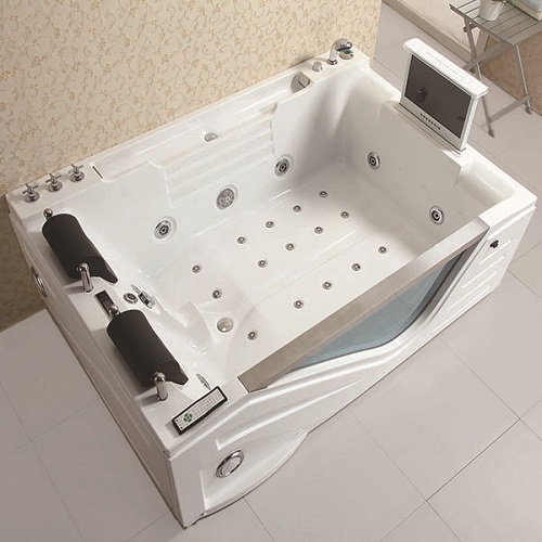 Luxuriöse Jacuzzi-Massagebadewanne mit TV-Funktionen