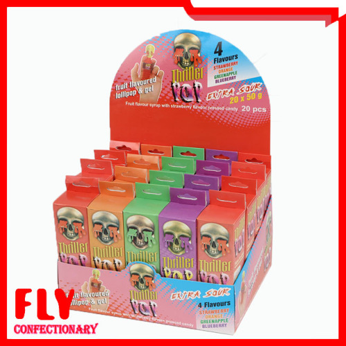 thriller pop fruit flavoured skeleton candy