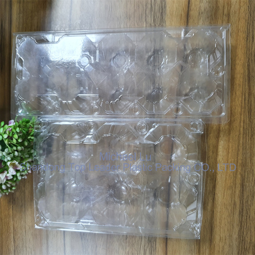clear and reusable pvc material egg tray clamshell
