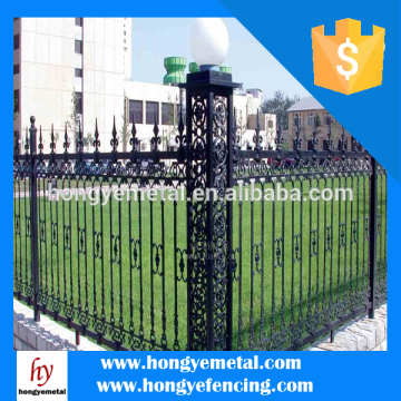 Metal Pole For Gothic Ornamental Garden Border Fencing