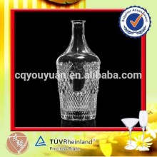 SGS certificate customized cork top big 2l glass bottles