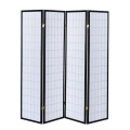 Non-Woven Fabric 3 Panels Folding Wooden Divider Screen