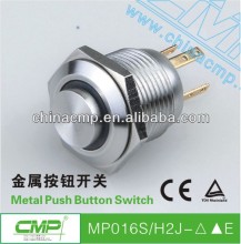 SPST Miniature Pushbutton Switch ( High Head, Ring LED )