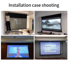 Aluminum case electric HD projection screen