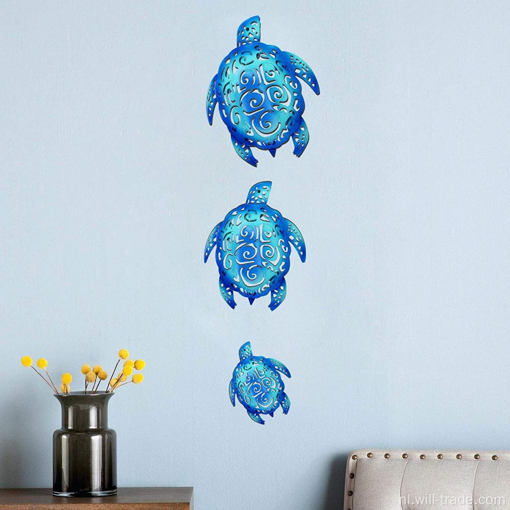 Metal Sea Turtle Beach Theme Decor