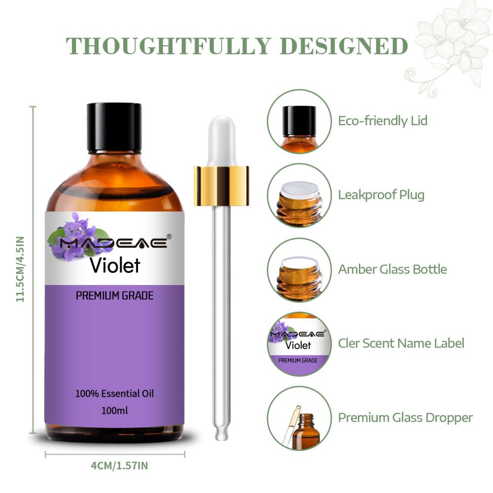 100% Pure Organic Violet Essential Oil for Anti - Inflammation,Body,Skin