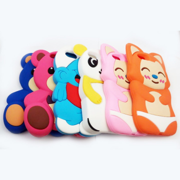 Lovely animal shape silicone iphone5s phone case for gifts