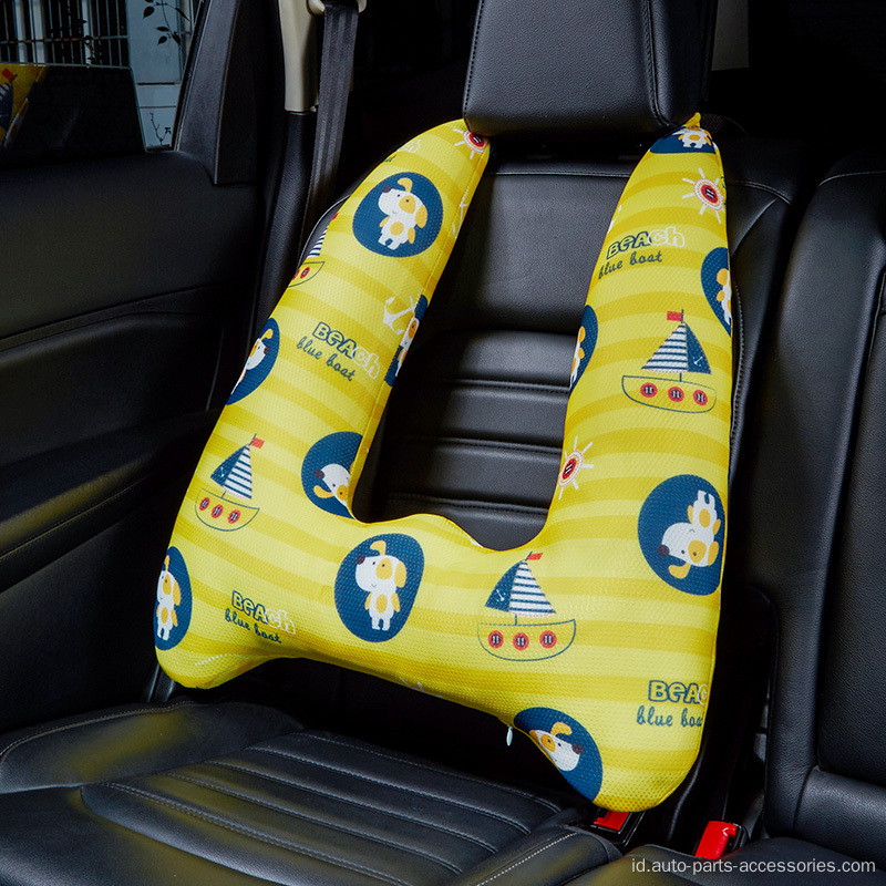 Mobil kartun baru bantal leher tidur bantal bernapas