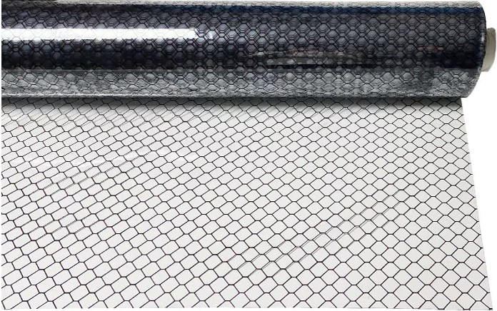 LN-1607028 Anti Static PVC ESD Grid Curtain Transparent Curtain With Carbon Grid