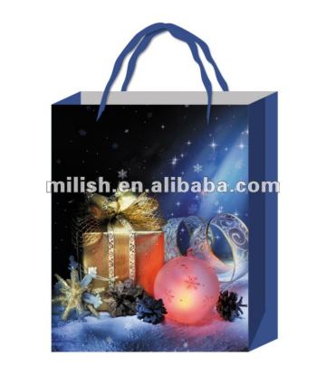 Wonderful plastic gift bag for christmas day