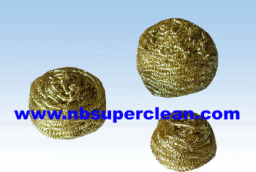 Copper Mesh Scourer,100% copper pot scourer,pure copper cleaning mesh scourer