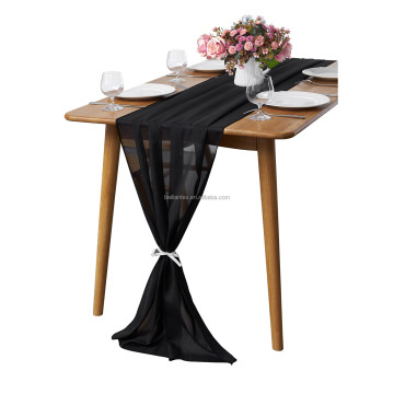 Custom Decorative Gauze Table Runner - Chiffon Table Runner for Wedding Decoration