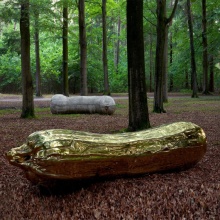 Large metal bronze abstract sculpture for park garden decoration