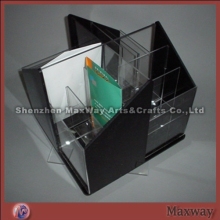 Tetrahedral acrylic file/map holder/shelf which suit for office/bookshop