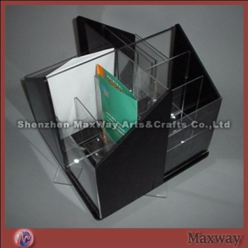 Tetrahedral acrylic file/map holder/shelf which suit for office/bookshop