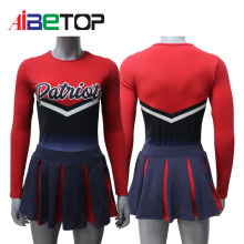 Red Black and White Cheer Uniform for Competition