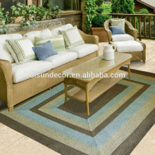 100% polypropylene hand hooked outdoor carpets outdoor rugs