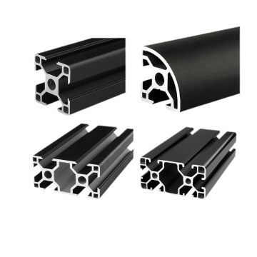 Black aluminum alloy profile