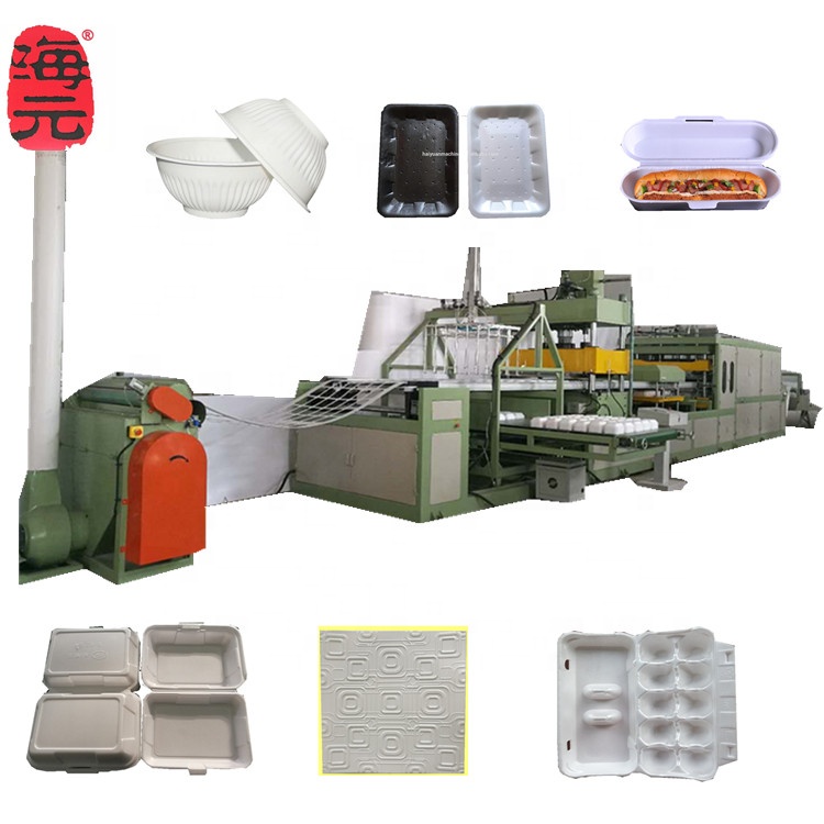 Haiyuan brand! styrofoam box plate bowl tray thermoforming machine