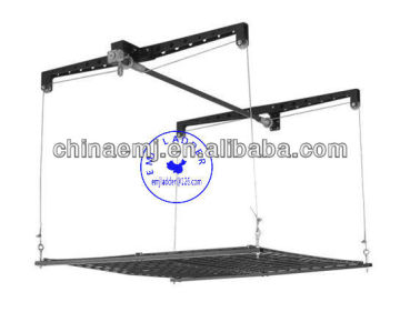 Roof-mounted garage stock rack