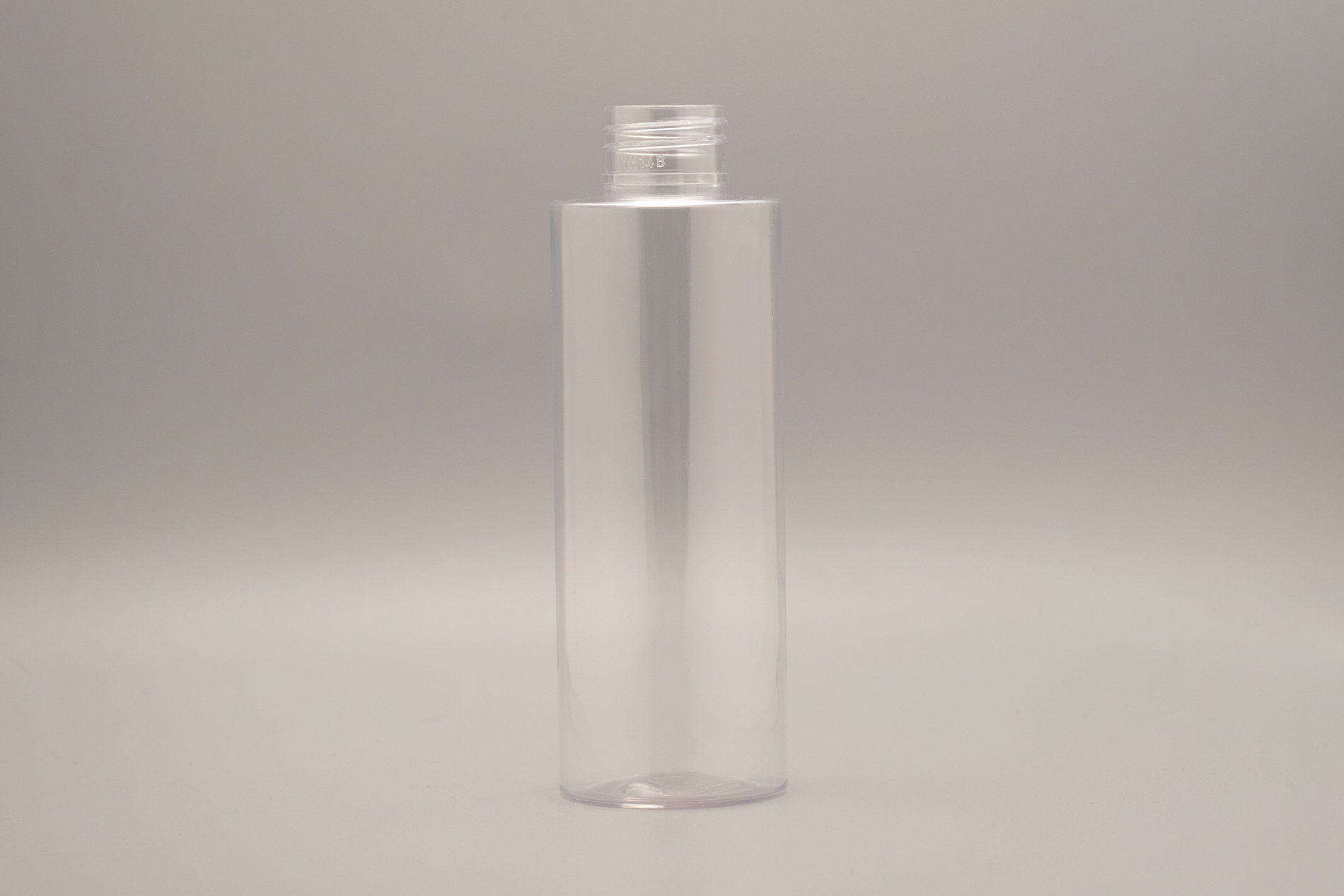 Garrafa redonda cilíndrica de plástico PET transparente de 120 mL/4 onças com gargalo 24-410 120 mL/4oz clear PET plastic cylinder round bottle with 24-410 neck