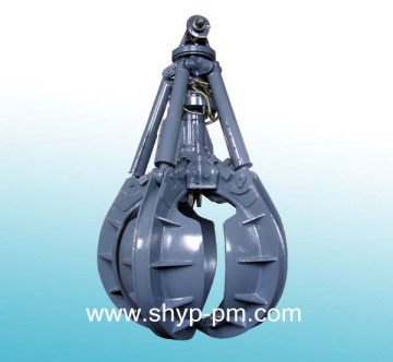 Excavator Hydraulic Orange Pell Grab