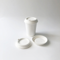 Bagasse -deksel 90 mm plat beker deksel