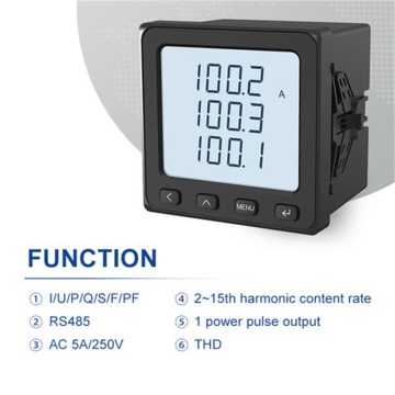 Measuring Instrument 3 Phase RS485 Kwh Power Meter