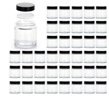 4oz Glass Jars with Lids: Mini Round Canning Jars for Storage (Creams)
