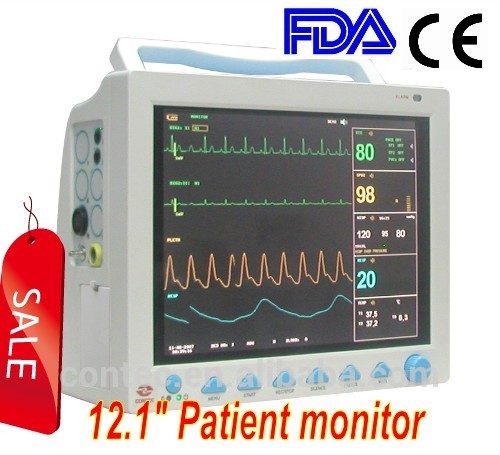 ON SALE! Multi-parameter Patient Monitor CE Approved 12.1" ECG monitor vital signs monitor