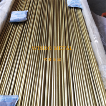 Half-hard round brass hollow profiles