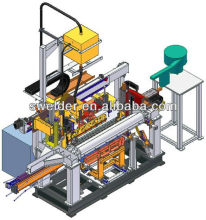 Full automatic through-type straight seam complete welding machine for barrels