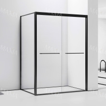 Rectangle concealed pulley glass shower screen