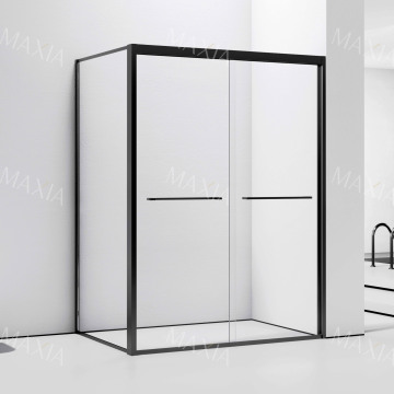 Rectangle concealed pulley glass shower screen