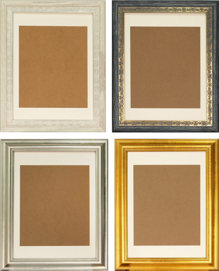 Top quality Large Size Silver/Beige Decorative Picture Frames