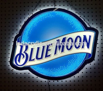 BLUE MOON BEER LED OPTI NEON BAR LIGHT SIGN