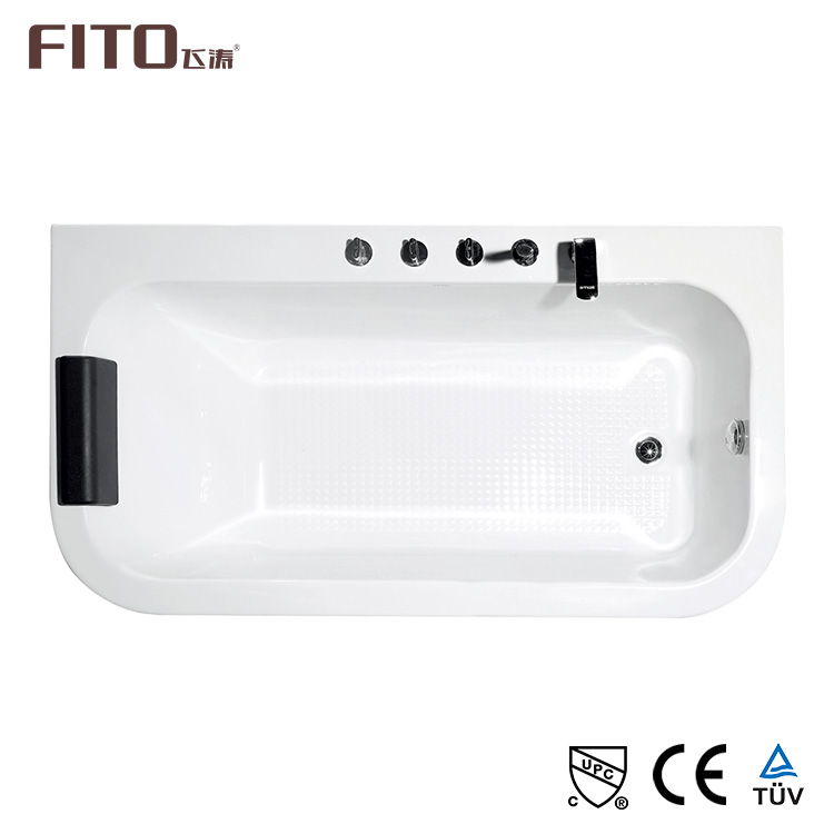 Fashion Indoor Bathtub used in a hotel apartment Tub White CUPC Acrylic Soaking Freestanding Bathtub